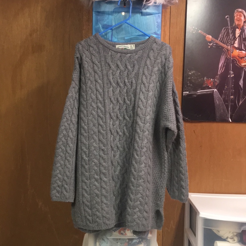 Aran craft merino wool sweater